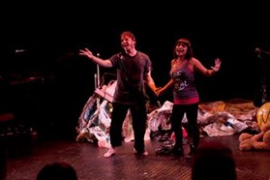 Ethan (Corey Volence) and Joslyn (Marisa Quijano) sing their hearts out during Key of E. Photo by Emily Gilbert