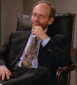 Bob Balaban portraying Russell Dalrymple, the President of NBC on Seinfeld.
