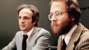 Bob Balaban and François Truffaut in Close Encounters of the Third Kind.