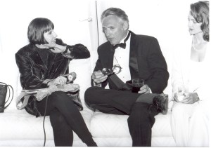 I'm interviewing actor Dennis Hopper for WCPX Channel 6 during the Florida Film Festival in June 1994. Photo by: Jim Leatherman