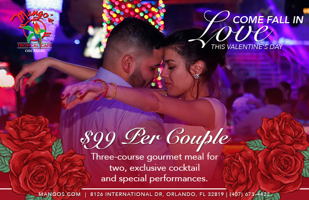 Mango's Tropical Cafe Orlando Valentine's Day February 14 2018