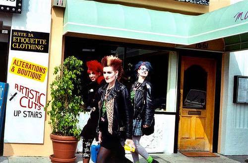 Punk Rockers on Melrose Avenue